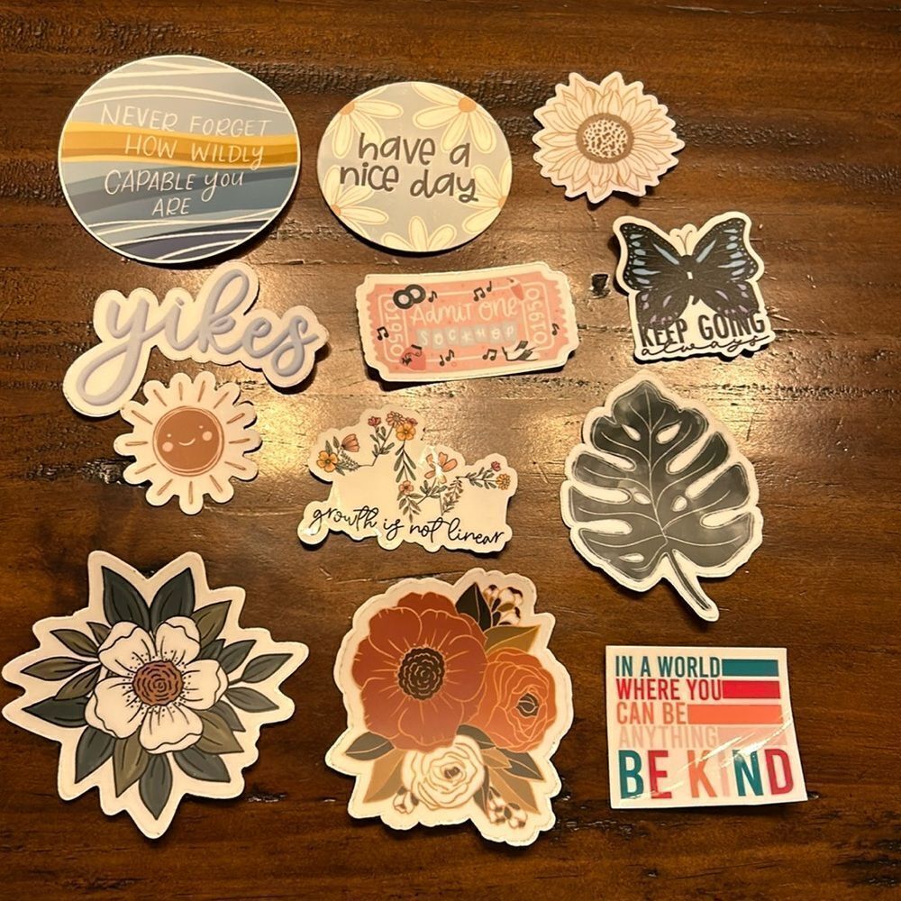 Stickers 12 as a bundle